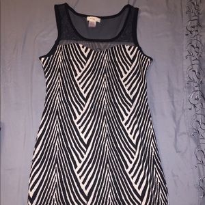Striped dress.